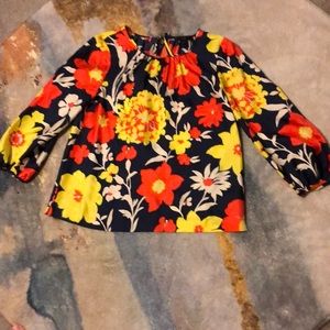 jcrew silk floral blouse